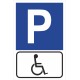 Naklejka znak parking P22 dla inwalidy