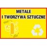 Naklejka NS11 na kosz na śmieci tworzywa i metal