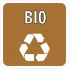 Naklejka NS40 segregacja odpadów na kosz na śmieci BIO