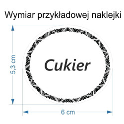 Komplet naklejek na przyprawy KA09