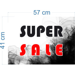 Naklejka na witrynę - W02B 41x57cm BLACK FRIDAY czarny tiul