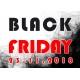Naklejka na witrynę - W02D 41x57cm BLACK FRIDAY czarny tiul