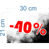 Naklejka na witrynę - W02F40 21x30cm BLACK FRIDAY czarny tiul