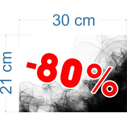 Naklejka na witrynę - W02F80 21x30cm BLACK FRIDAY czarny tiul