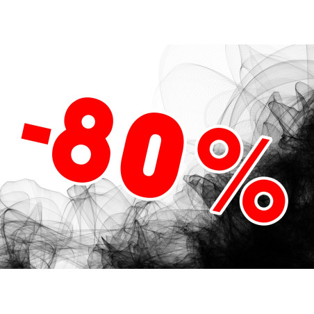 Naklejka na witrynę - W02F80 21x30cm BLACK FRIDAY czarny tiul