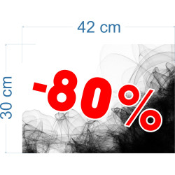 Naklejka na witrynę - W02F80 30x42cm BLACK FRIDAY czarny tiul