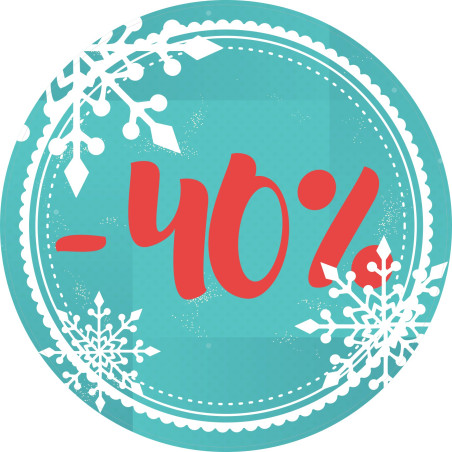 Naklejka na witrynę - W04i40 płatki -40%