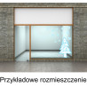 Naklejka na witrynę - W06B choinka 120x77cm
