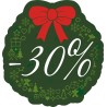 Naklejka na witrynę - W07D30 zielone święta rabaty -30%