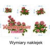 Naklejka na witrynę - W08D walentynkowe rabaty 110x53cm