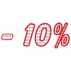 Naklejka na witrynę - WP1A10 procenty rabaty -10%