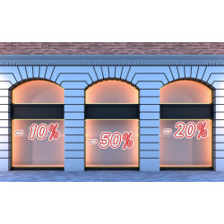 Naklejka na witrynę - WP1A10 procenty rabaty -10%