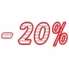 Naklejka na witrynę - WP1A20 procenty rabaty -20%