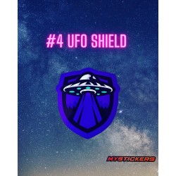 4 UFO SHIELD 9,7x9cm