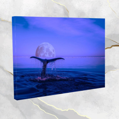 Wieloryb- obraz na płótnie