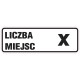 Naklejka MSE03a - ilość miejsc