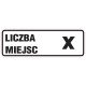 Naklejka MSE03a - ilość miejsc