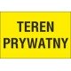 teren prywatny TP01 teren prywatny wstęp wzbroniony