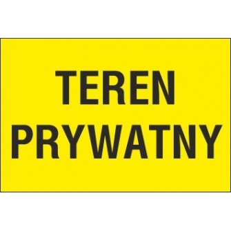 teren prywatny TP01 teren prywatny wstęp wzbroniony