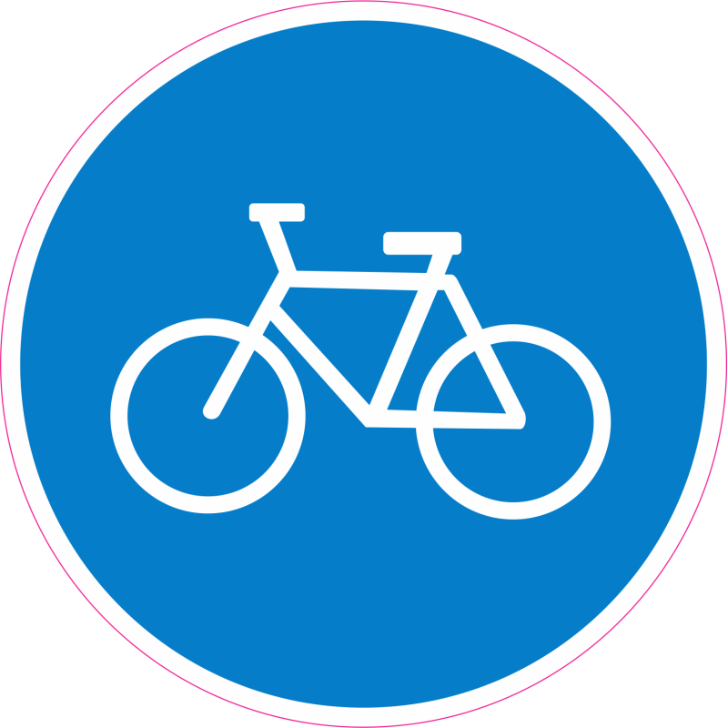 naklejka NNA6 Wejście z rowerem