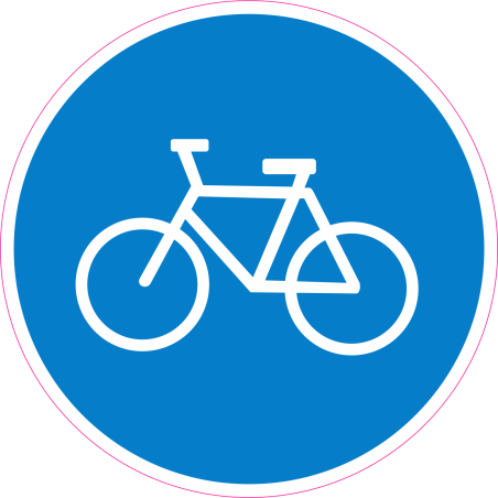 naklejka NNA6 Wejście z rowerem