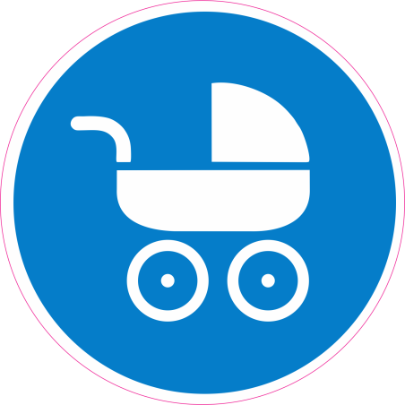 naklejka NNA5 Wejście z wózkiem