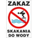 zakaz skakania do wody ZK03