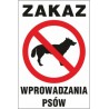 zakaz Z01 zakaz wprowadzania psów