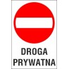 zakaz wjazdu ZW04 droga prywatna