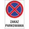 zakaz zatrzymywania i postoju ZZP12 zakaz parkowania