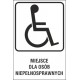 miejsce dla inwalidy MI03 miejsce dla osób niepełnosprawnych T-29