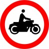 Naklejka B-4 Zakaz wjazdu motocykli