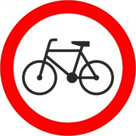 Naklejka B-9 Zakaz wjazdu rowerów