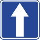 Naklejka znak informacyjny D-3 droga jednokierunkowa
