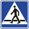 Naklejka znak informacyjny D-6 przejście dla pieszych