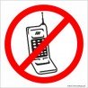naklejka zakaz rozmawiania przez telefon 001 biały telefon