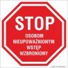 naklejki - osobom nieupoważnionym wstęp wzbroniony 001