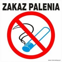 naklejka INZP8 - zakaz palenia
