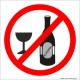 naklejka zakaz spożywania alkoholu